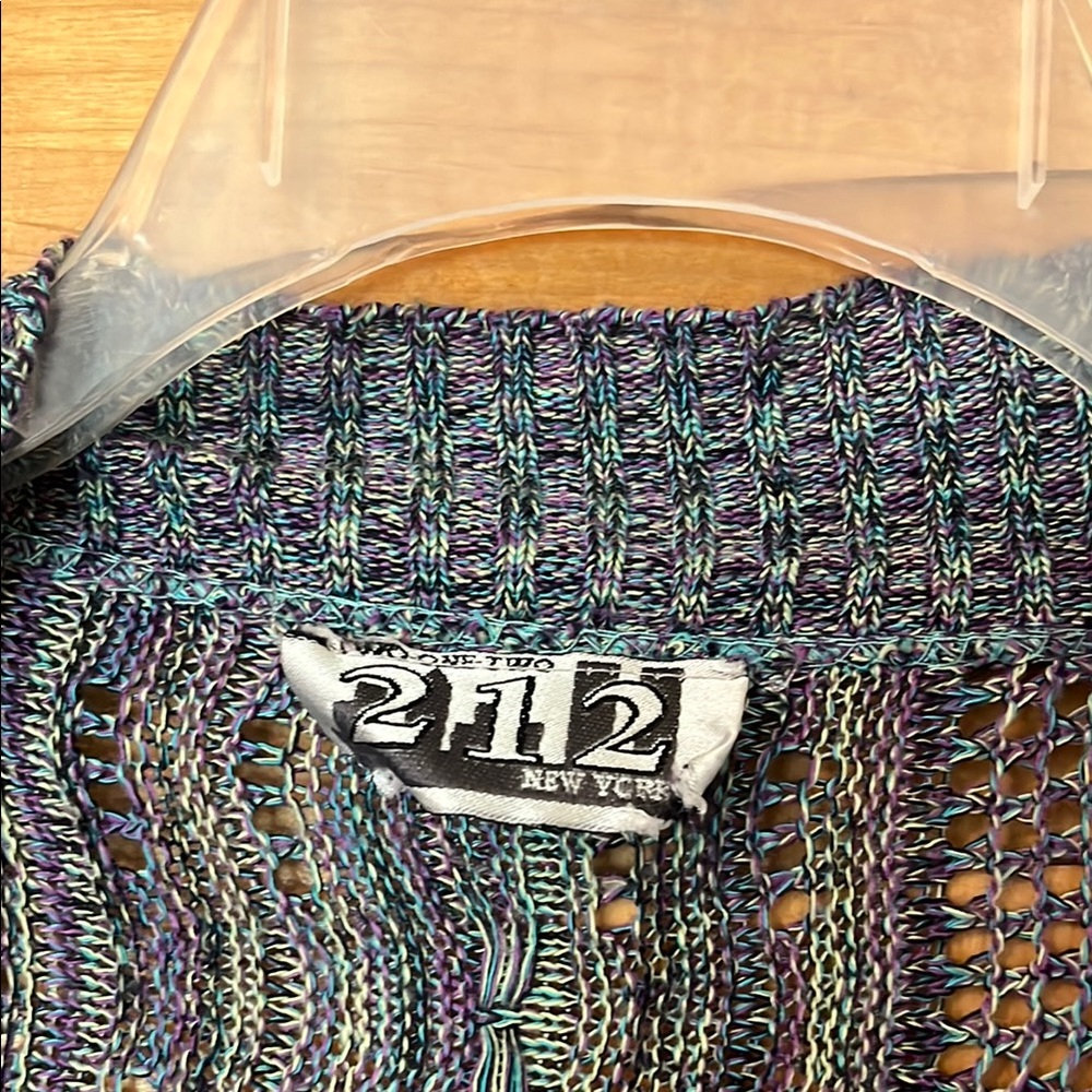 Multicolor Open-Front Sweater - Picture 2 of 5